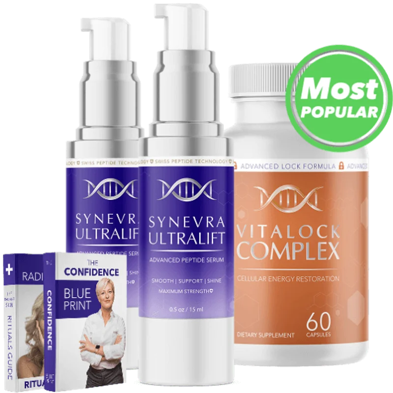 Synevra UltraLift Natural Nail Skin Health Formula — 3 Bottle / 90 Day Pack